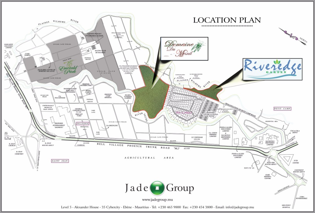 Domaine du Mesnil, Spacious plots of land in Trianon with easy access to the Trianon commercial areas and Ebene Cybercity